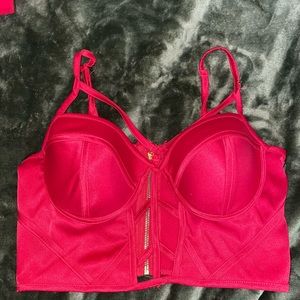 Red crop top for going out